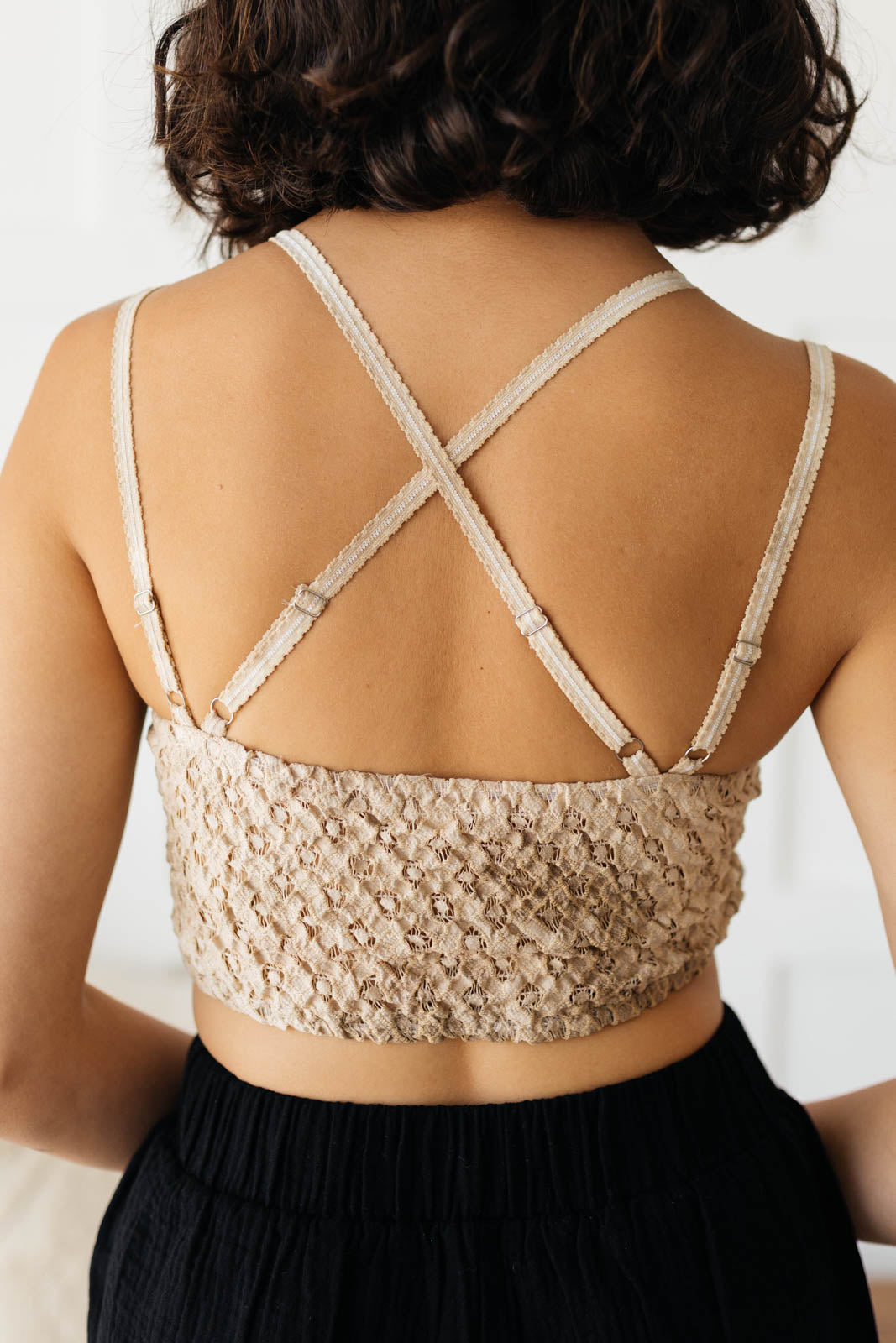 Live In Lace Bralette in Taupe **FINAL SALE**