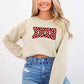 XOXO Checkered Valentine Sweatshirt – Furry Style Printed Sweater