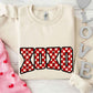 XOXO Checkered Valentine Sweatshirt – Furry Style Printed Sweater