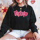 XOXO Sequins Valentine Sweatshirt – Faux Printed Sweater
