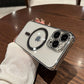 Luxury Plating Clear Magnetic Wireless Charger Case