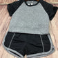Kids Fitness T-shirt and Gym Shorts