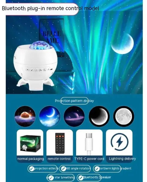 Northern Lights Starry Sky Projector