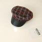 Octagonal Beret, Newsboy Cap, Painter's Hat
