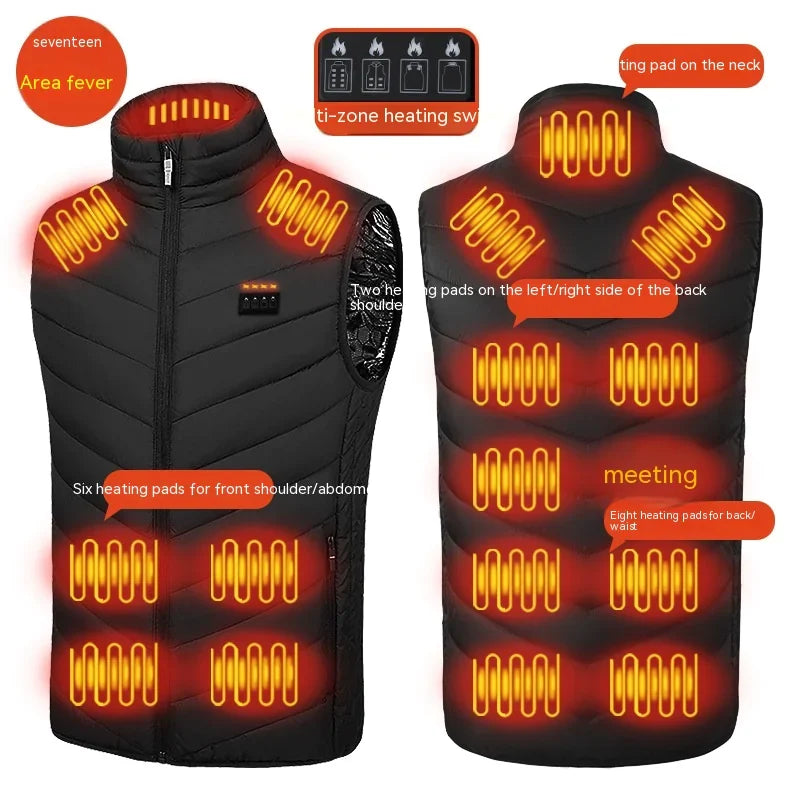 Self-heating Smart USB Electric Vest
