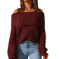 Off-the-Shoulder Sweater