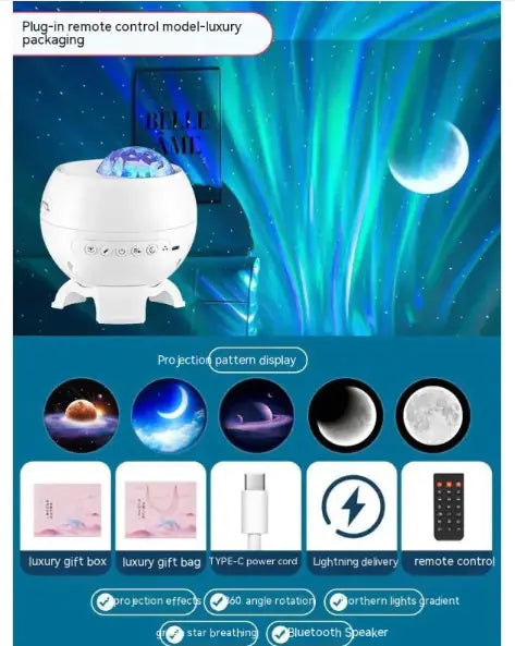 Northern Lights Starry Sky Projector