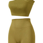 Women's Sports Fitness Shockproof Off-shoulder Suit