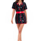 Wet Look Night Nurse Costume