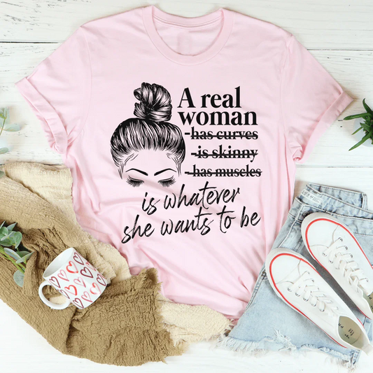 "A Real Woman Can Do It All" – Empowering Relationship Graphic Tee