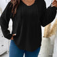 Plus Size Drawstring Dropped Shoulder Hooded T-Shirt