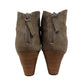 Women's Lazer Cut Topline Boho Chic Heeled Bootie