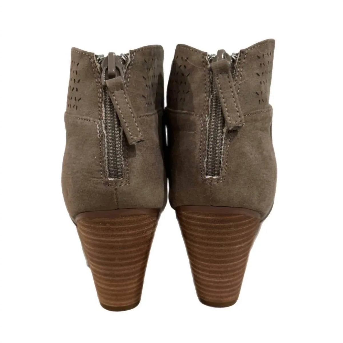 Women's Lazer Cut Topline Boho Chic Heeled Bootie