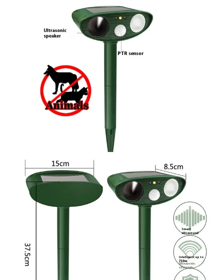 Solar-powered Animal Repeller