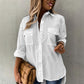 Women’s Casual Long Sleeve Shirt with Pocket