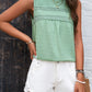 Swiss Dot Round Neck Tank
