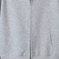 Full Size Casual Zip-Up Long Sleeve Hoodie Plus Size