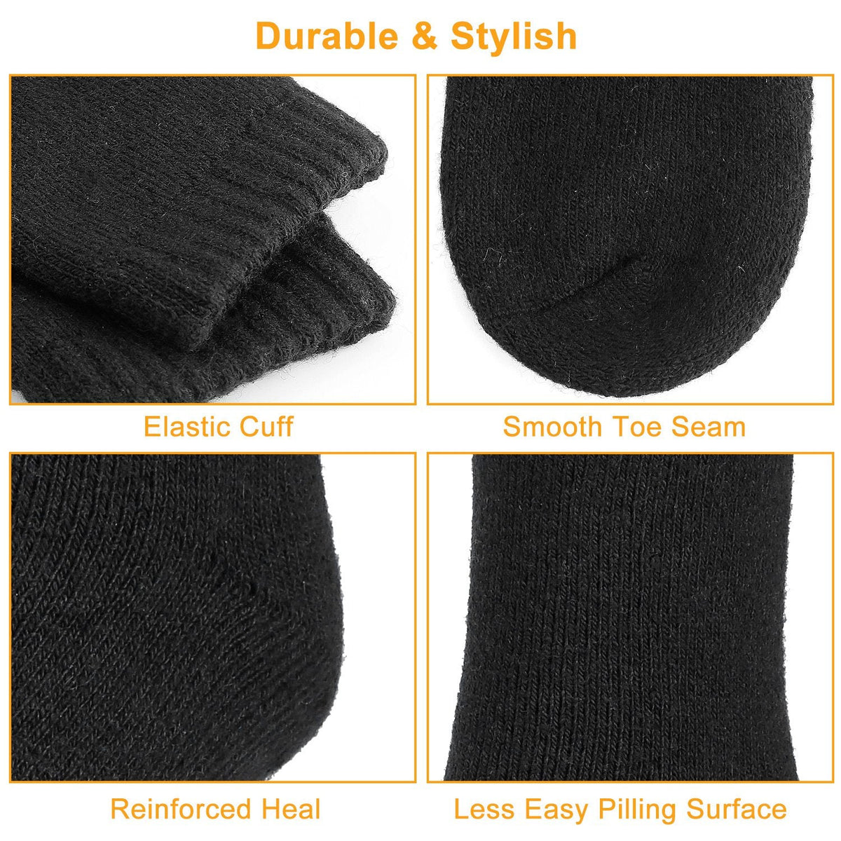 3 Pairs Men Warm Wool Socks