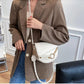 Soft Leather Saddle Messenger Bag - Versatile Shoulder Bag