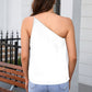 One Shoulder Sleeveless Top