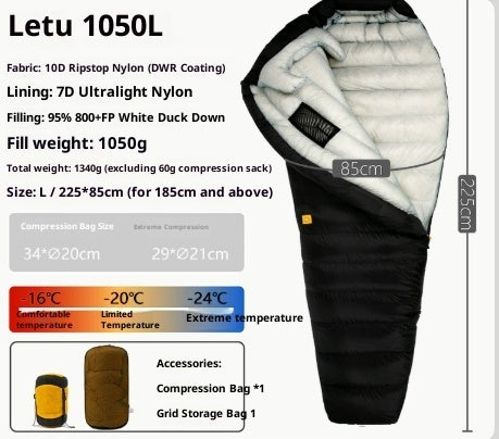 Outdoor Camping Ultra Light Down Sleeping Bag