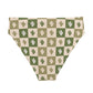 Desert Grid high-waisted bikini bottom