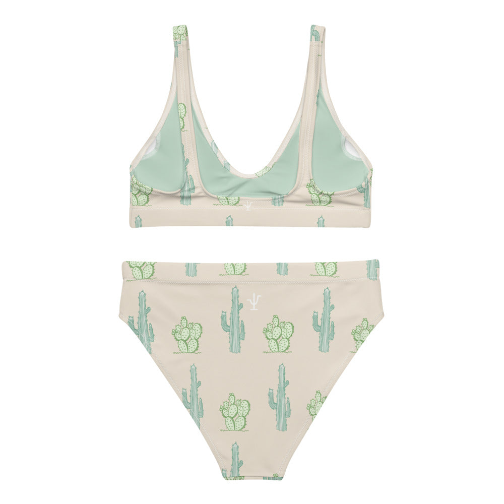 Cactus high-waisted bikini