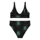 Turquoise Night high-waisted bikini