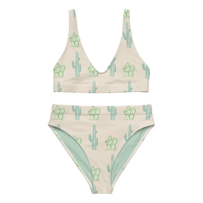 Cactus high-waisted bikini