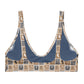 Western Check bikini top
