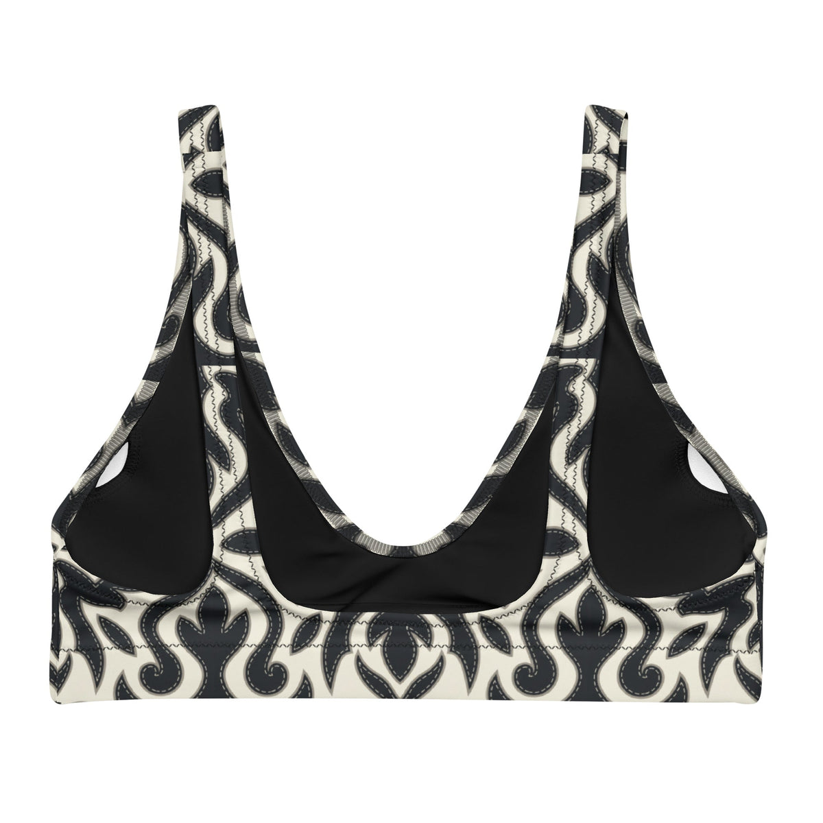 Maison Black padded bikini top