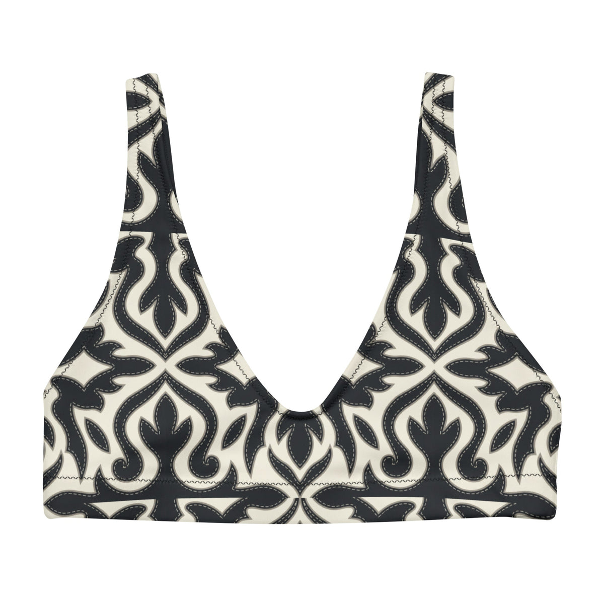 Maison Black padded bikini top