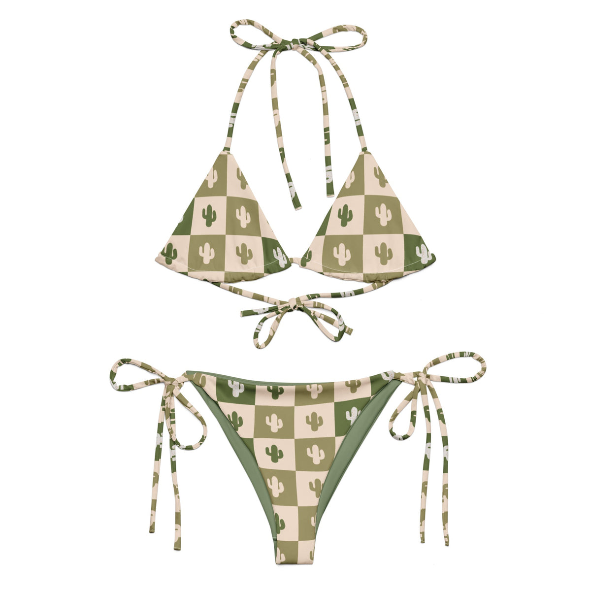 Desert Grid string bikini