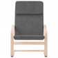 Relaxing Chair Dark Gray Fabric