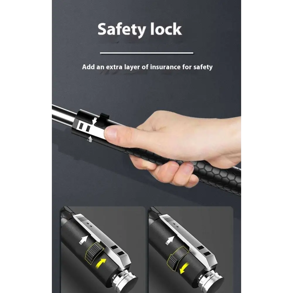 Automatic Spring Silver Expandable Self-Defense Baton – 16", 21", 26"