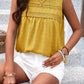 Swiss Dot Round Neck Tank