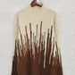 Contrast Mock Neck Long Sleeve Sweater