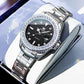 Women's Sunray Dial Crystal-Bezel Quartz Watch