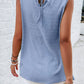 Swiss Dot Round Neck Tank