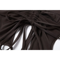 Backless Long Sleeve Crop Tops
