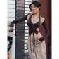 Backless Long Sleeve Crop Tops