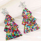 Christmas Tree Acrylic Earrings