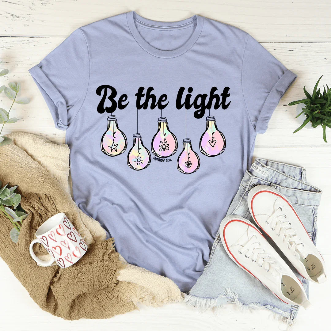Be The Light Matthew 5:14 Graphic T-Shirt – Inspirational Christian Faith Tee