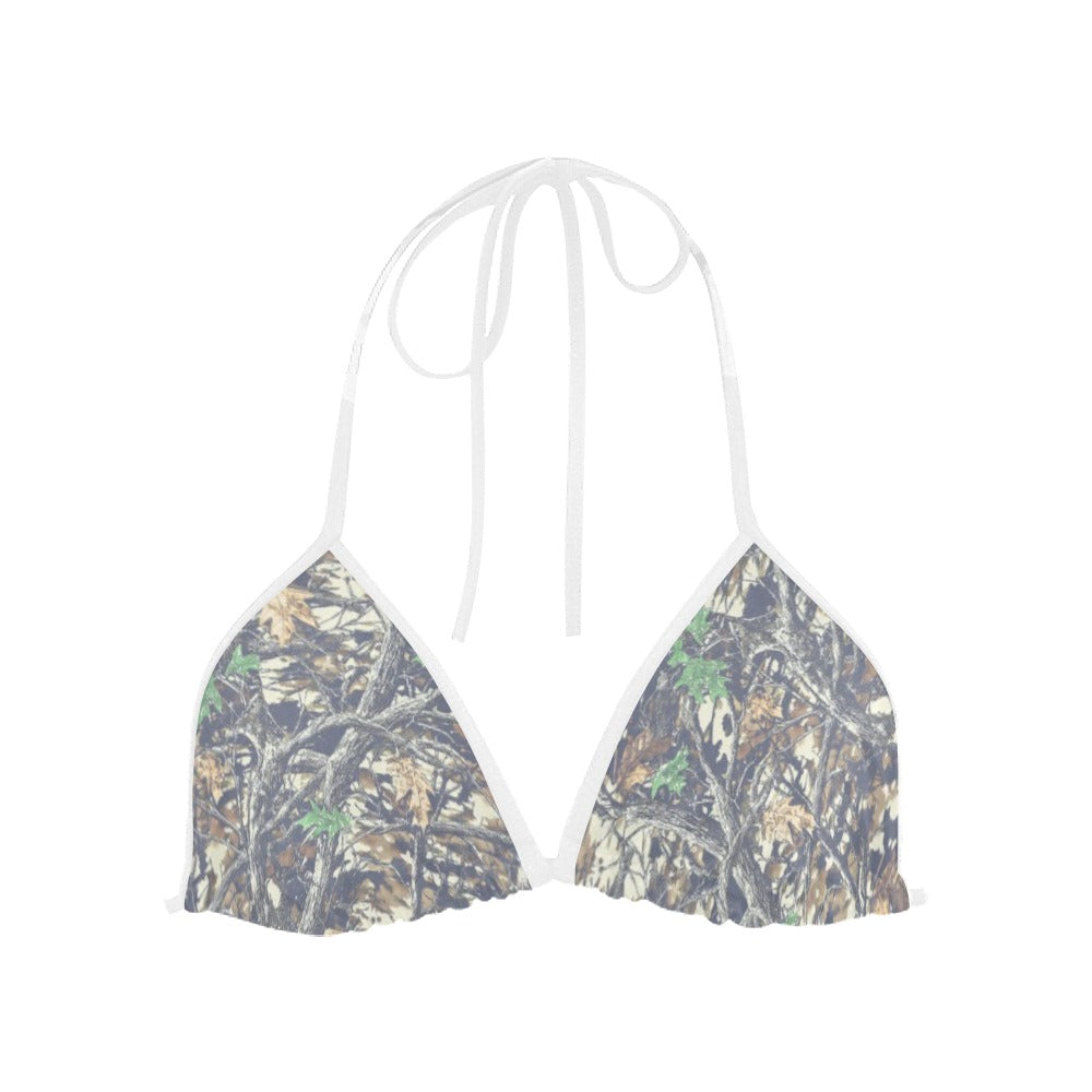 Faded Camo Triangle Bikini Top
