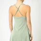 Umgee Crisscross Square Neck Active Dress