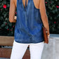 Halter Neck Denim Tank Top