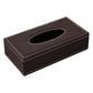 Black Faux Leather Car Tissue Box Cover