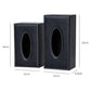 Black Faux Leather Car Tissue Box Cover