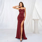 Black Strapless Ruched Large Hem Evening Dress