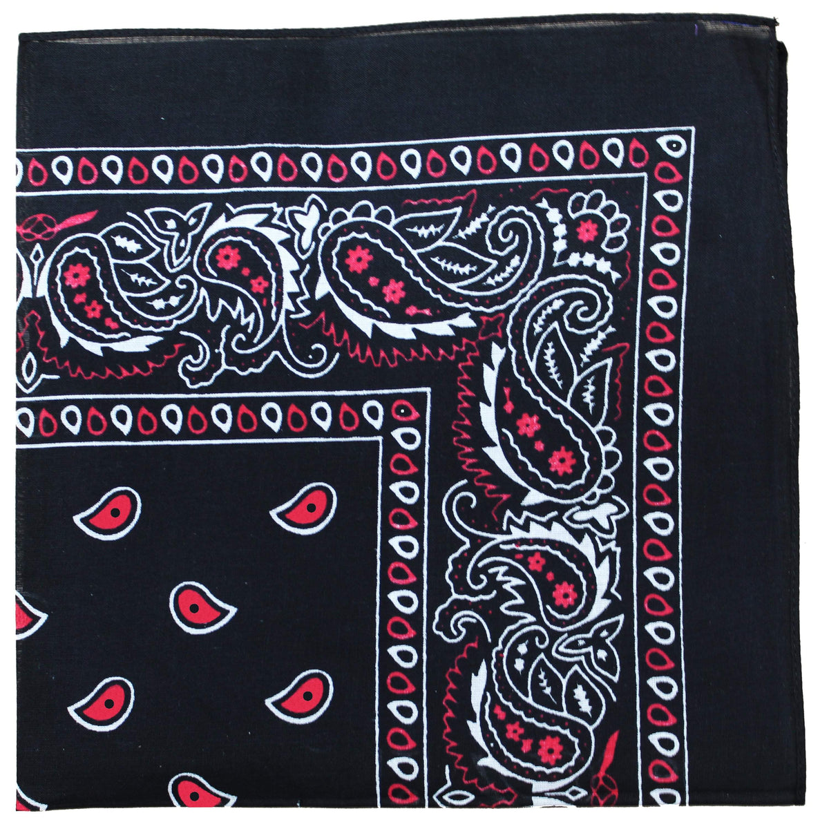 Qraftsy Extra Large Edition Kerchiefs Cotton - Paisley and Solid